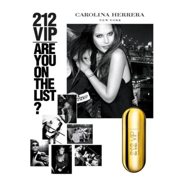 Imagen mujer y otras fotografías del perfume 212 Vip Carolina Herrera 80 Ml Para Mujeres EDP